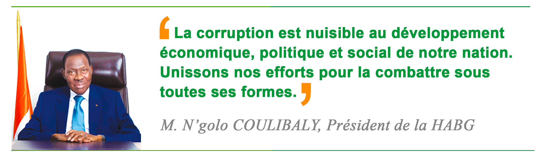 M. N’golo COULIBALY Président de la HABG